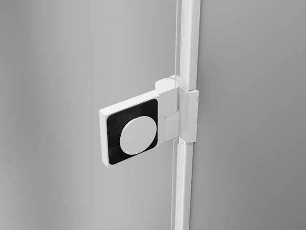 Mexen Lunar-B L pravé sprchové dvere otváracie 120 cm, transparentné, biele - 832SL-120-050-20-00-P