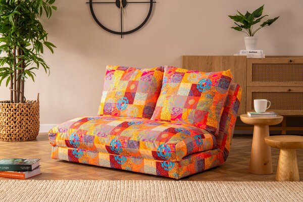 Hanah Home Dvojmiestna futonová rozkladacia pohovka Taida 120 cm viacfarebná