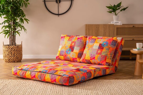 Hanah Home Dvojmiestna futonová rozkladacia pohovka Taida 120 cm viacfarebná