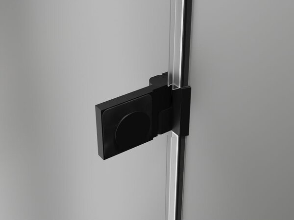 Mexen Lunar-B sprchové dvere výklopné ľavé 100 cm, transparentné, čierne - 832-100-000-70-00-L