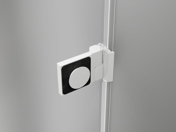 Mexen Lunar-B L pravé sprchové dvere otváracie 120 cm, transparentné, biele - 832SL-120-050-20-00-P