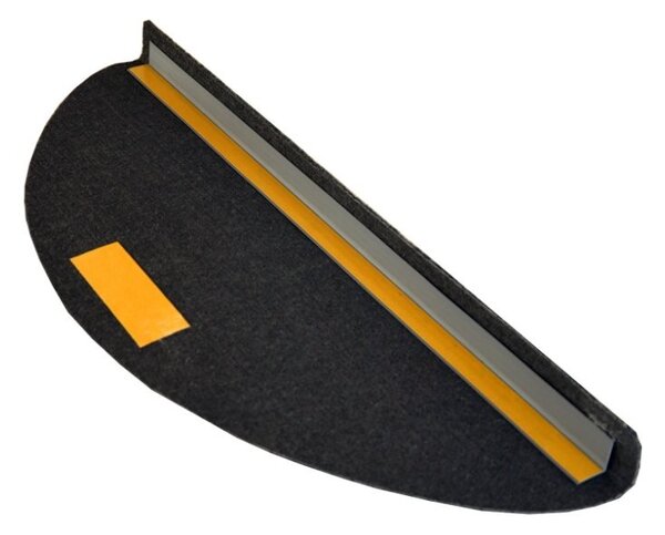 Vopi Nášľapy na schody Quick step antracit polkruh, samolepiaci - 24x65 polkruh (rozmer vrátane ohybu)