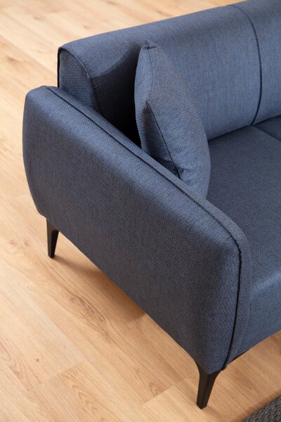Hanah Home Trojmiestna rozkladacia pohovka Belissimo 220 cm modrá