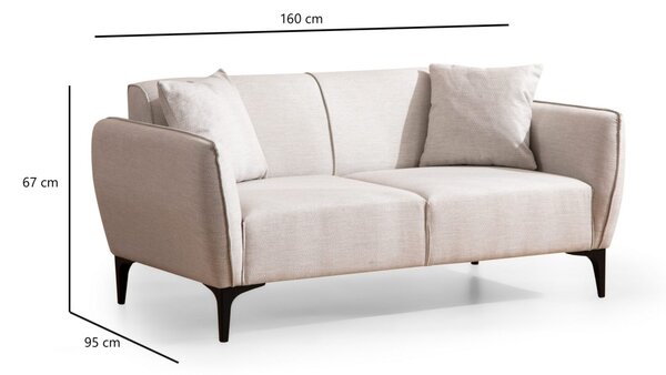 Hanah Home Dvojmiestna pohovka Belissimo 180 cm biela