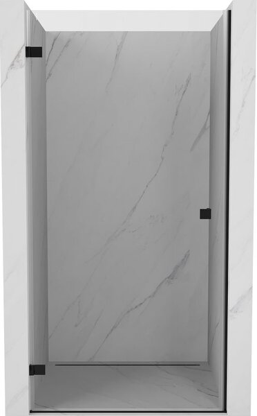 Mexen Lunar-B sprchové dvere výklopné ľavé 100 cm, transparentné, čierne - 832-100-000-70-00-L