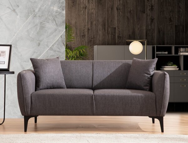 Hanah Home Dvojmiestna pohovka Belissimo 180 cm tmavosivá
