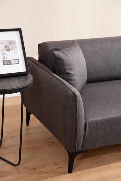 Hanah Home Dvojmiestna pohovka Belissimo 180 cm tmavosivá