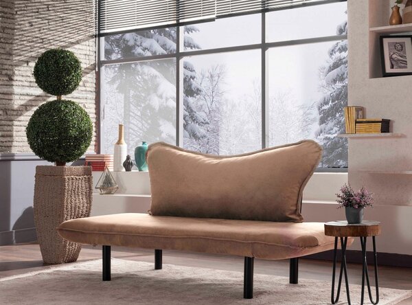 Hanah Home Dvojmiestna pohovka Chatto 150 cm svetlohnedá