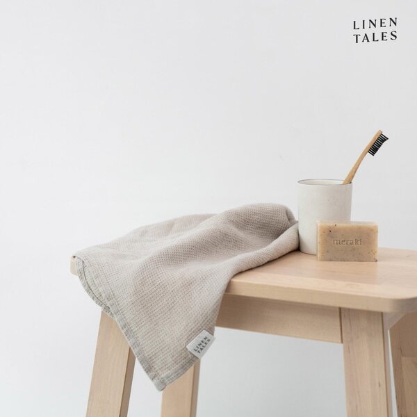 Vafľová ľanová osuška v prírodnej farbe 75x125 cm Natural Fine Waffle – Linen Tales