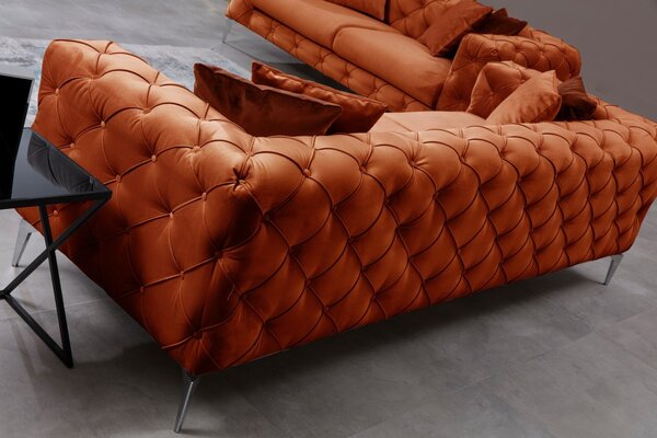 Hanah Home Dvojmiestna pohovka Como 197 cm oranžová