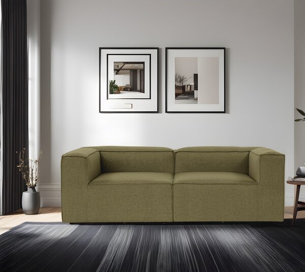 Hanah Home Dvojmiestna pohovka Fora 248 cm zelená