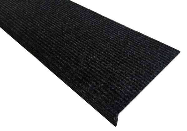 Vopi Nášľapy na schody Quick step antracit obdĺžnik, samolepiaci - 24x65 obdĺžnik (rozmer vrátane ohybu)