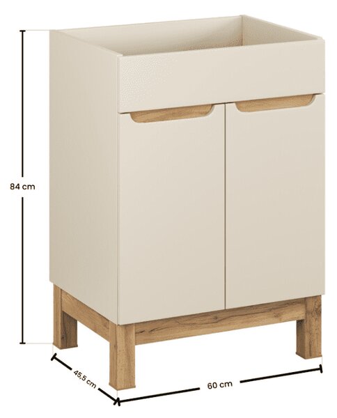 Skrinka pod umývadlo BALI Cashmere 820 | 60 cm