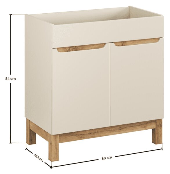 Skrinka pod umývadlo BALI Cashmere 821 | 80 cm