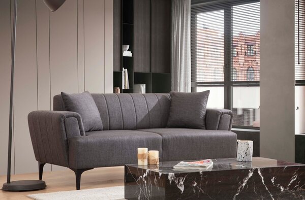 Hanah Home Dvojmiestna pohovka Hamlet 180 cm sivá