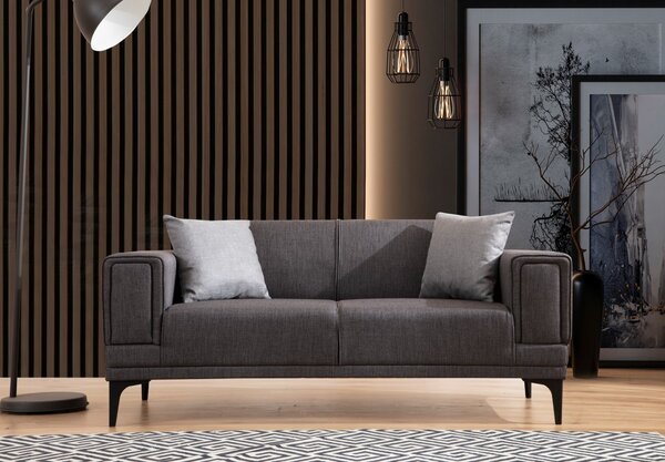 Hanah Home Dvojmiestna pohovka Horizon 170 cm tmavo sivá