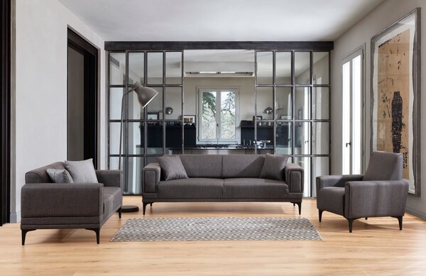 Hanah Home Trojmiestna rozkladacia pohovka Horizon 230 cm tmavosivá
