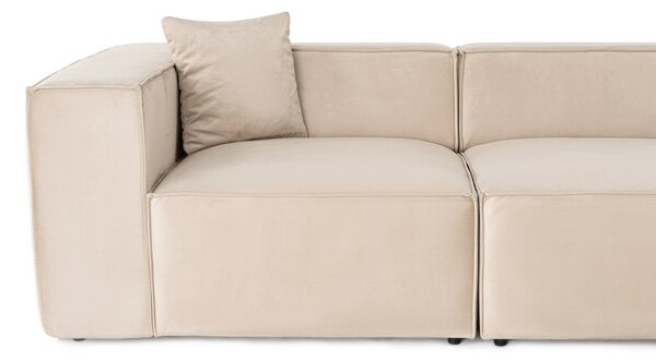 Hanah Home Dvojmiestna pohovka Lora 220 cm krémová