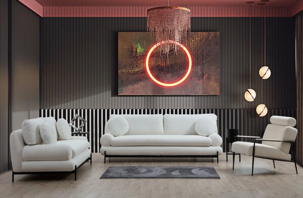 Hanah Home Dvojmiestna pohovka Livorno 188 cm biela