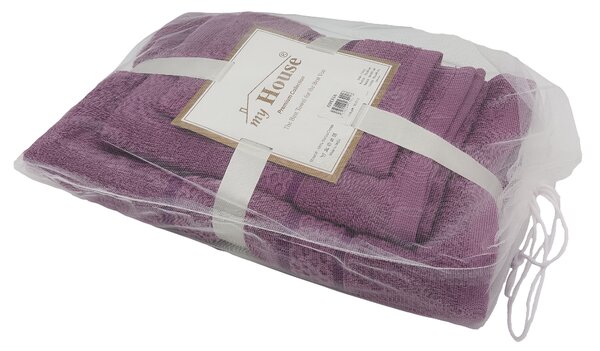 MyHOUSE Luxusný 3-dielny set uterákov Plum Purple