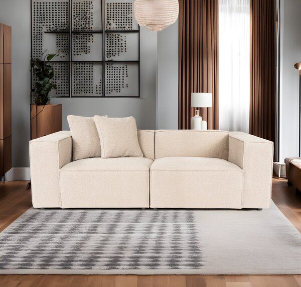 Hanah Home Dvojmiestna pohovka Lora 220 cm broskyňová