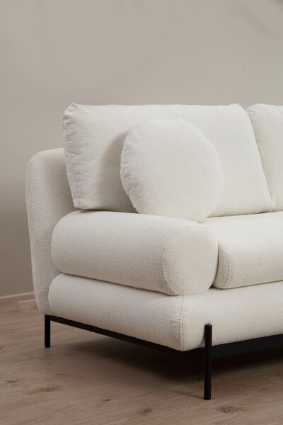 Hanah Home Dvojmiestna pohovka Livorno 188 cm biela