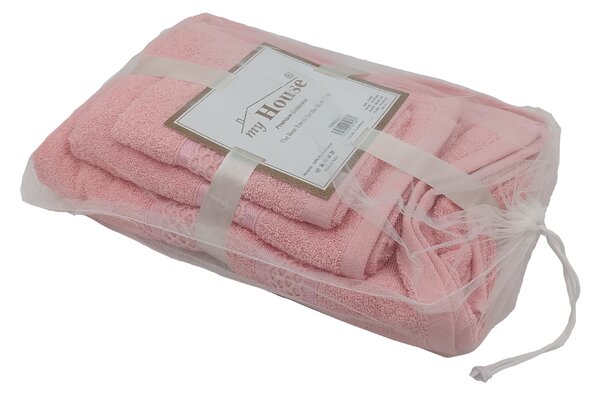 MyHOUSE Luxusný 3-dielny set uterákov Blossom Pink