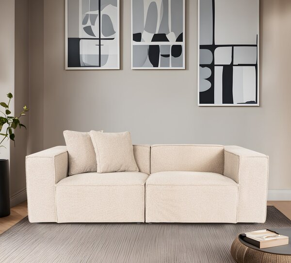 Hanah Home Dvojmiestna pohovka Lora 220 cm broskyňová