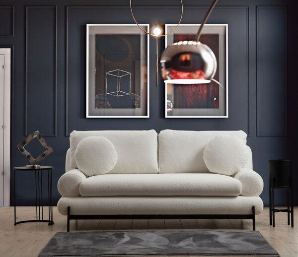 Hanah Home Dvojmiestna pohovka Livorno 188 cm biela