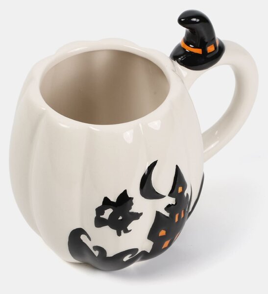Sinsay - Hrnček s halloweenskym motívom - biela