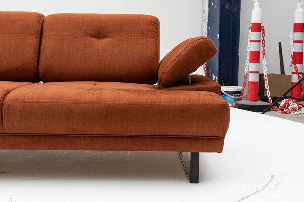 Hanah Home Dvojmiestna pohovka Mustang 199 cm oranžová