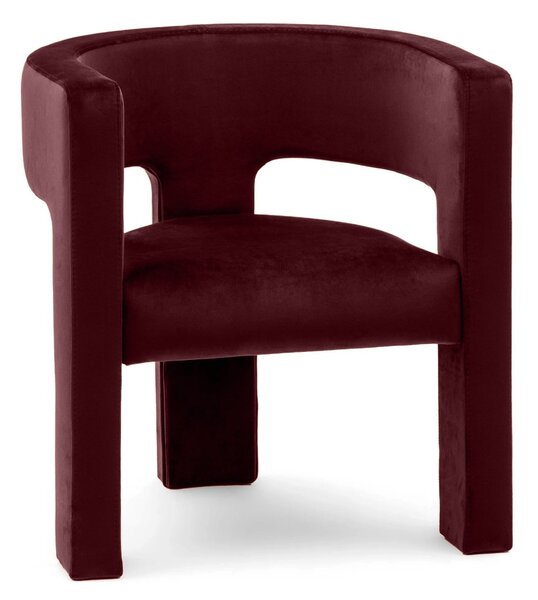 KK Čalúnené kreslo ZORA MAGIC velvet vínové