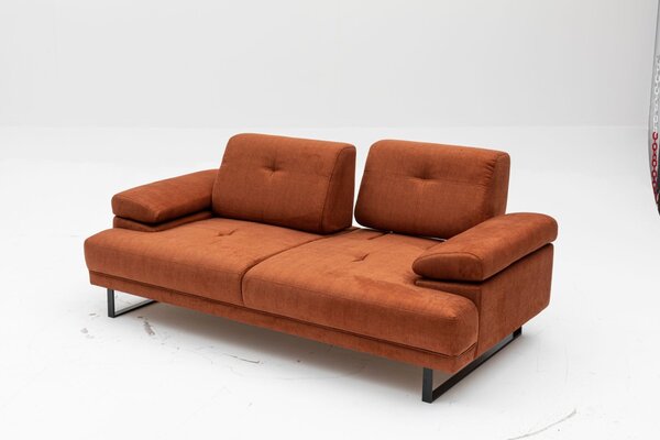 Hanah Home Dvojmiestna pohovka Mustang 199 cm oranžová