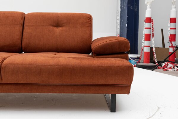Hanah Home Dvojmiestna pohovka Mustang 199 cm oranžová