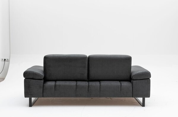 Hanah Home Dvojmiestna pohovka Mustang 199 cm antracitová