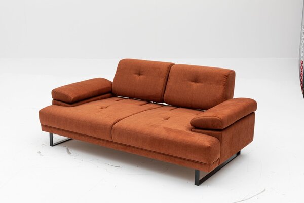 Hanah Home Dvojmiestna pohovka Mustang 199 cm oranžová