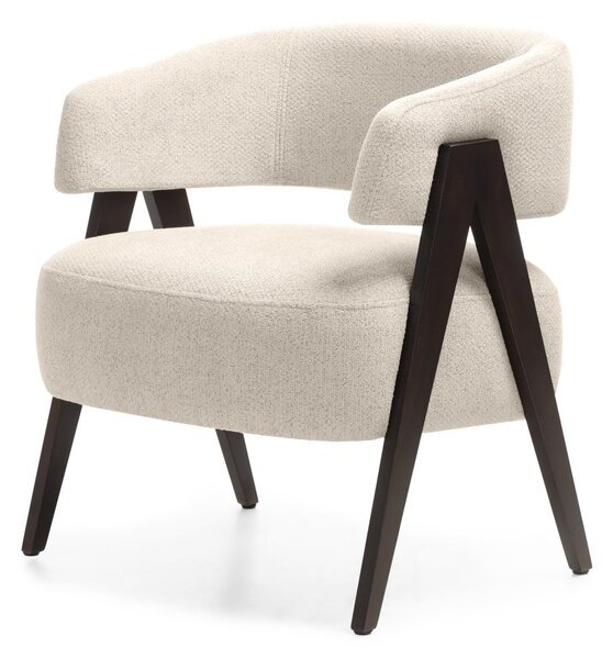 KK Čalúnené kreslo ZUZANA orech/béžové