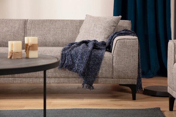 Hanah Home Trojmiestna pohovka Petra 212 cm béžová