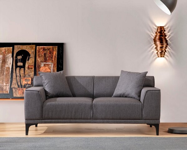 Hanah Home Dvojmiestna pohovka Petra 163 cm antracit