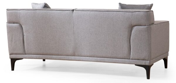 Hanah Home Dvojmiestna pohovka Petra 163 cm svetlosivá