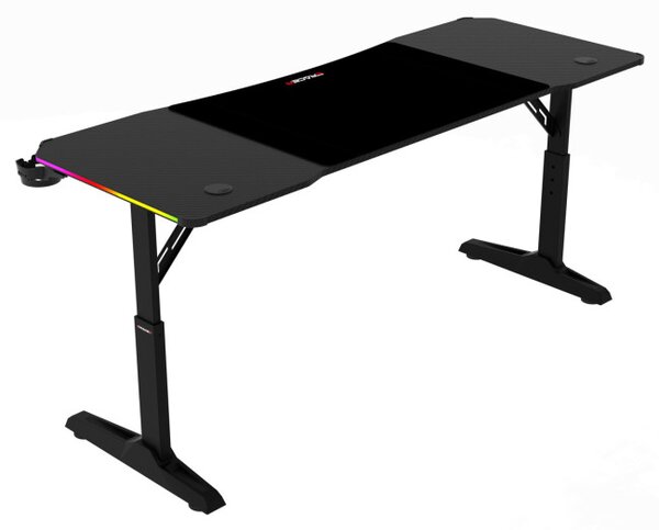 Výškovo nastaviteľný herný stôl LT-H1216 BK