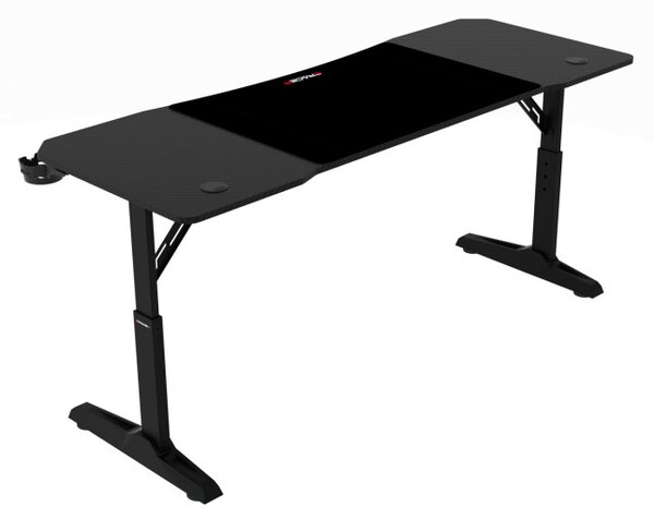 Výškovo nastaviteľný herný stôl LT-H1116 BK