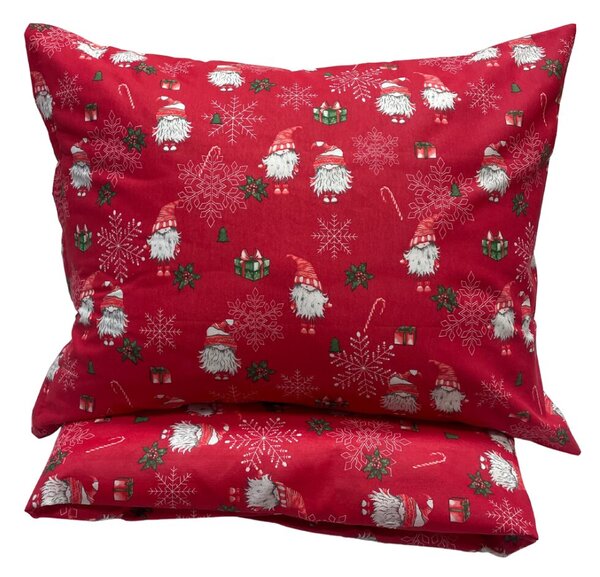 Obliečky bavlnené Vianočné Merry Christmas red 200x140cm+90x70cm TiaHome