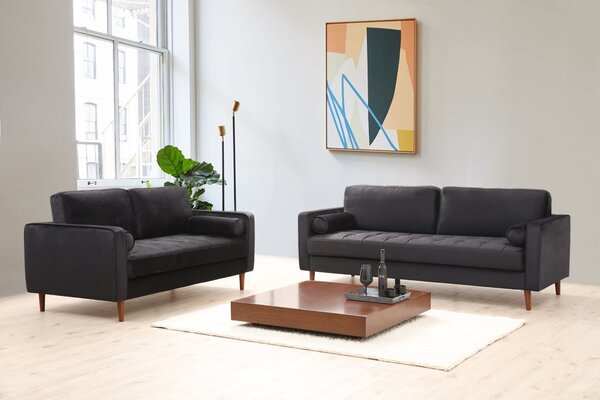 Hanah Home Trojmiestna pohovka Rome 215 cm čierna