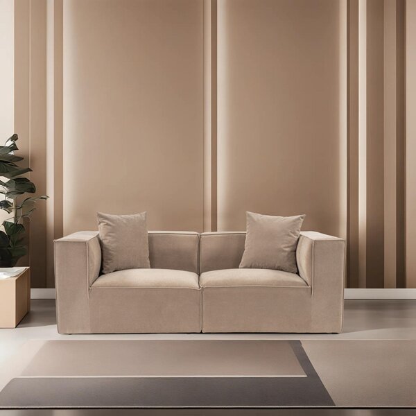 Hanah Home Dvojmiestna pohovka Sora 220 cm cappucino