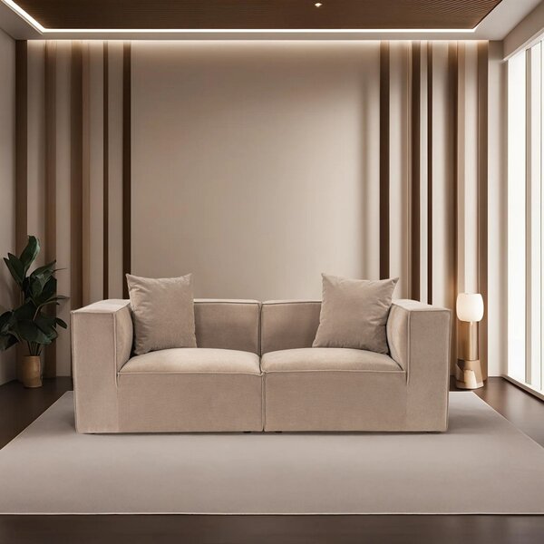 Hanah Home Dvojmiestna pohovka Sora 220 cm cappucino