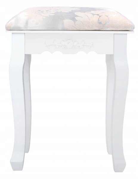 Taburetka VINTAGE biela PHO8447