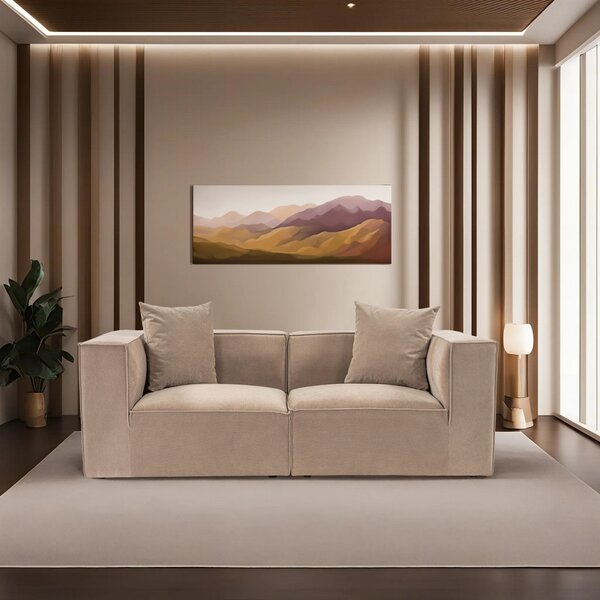 Hanah Home Dvojmiestna pohovka Sora 220 cm cappucino