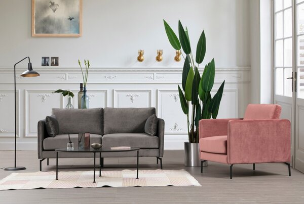 Hanah Home Dvojmiestna pohovka Sino 177 cm sivá