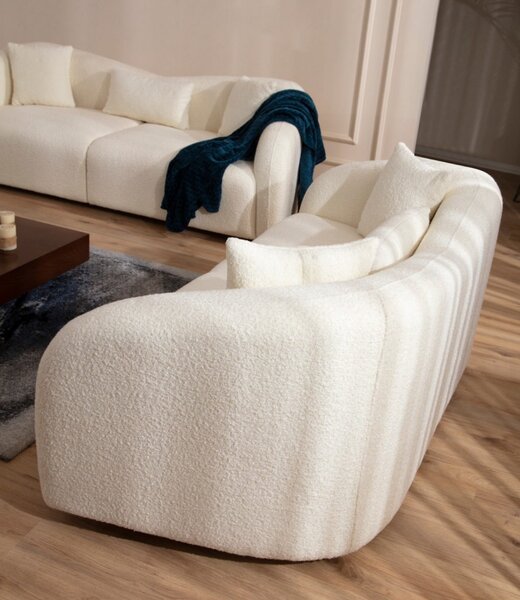 Hanah Home Trojmiestna pohovka Venedik 236 cm krémová
